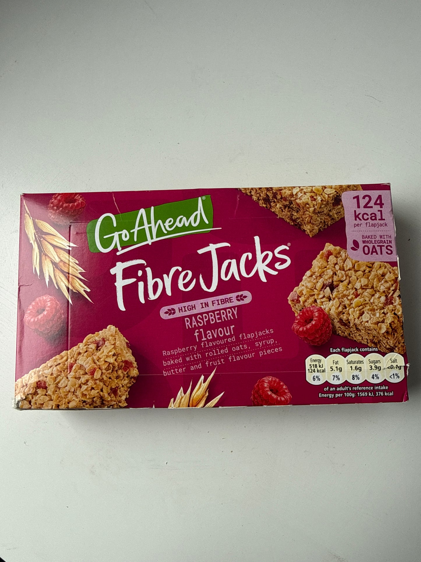 Go Ahead Fibre Jacks - Raspberry Flavour