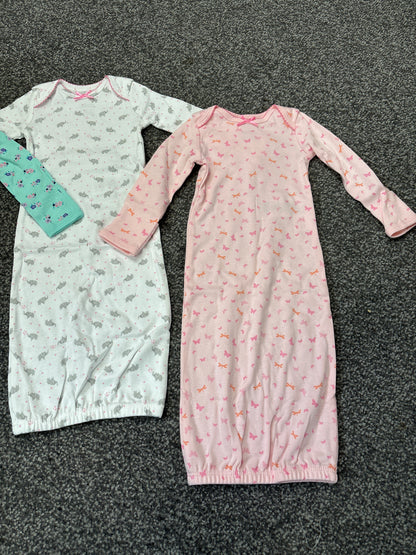 3 x Sleeper Gowns (0m)