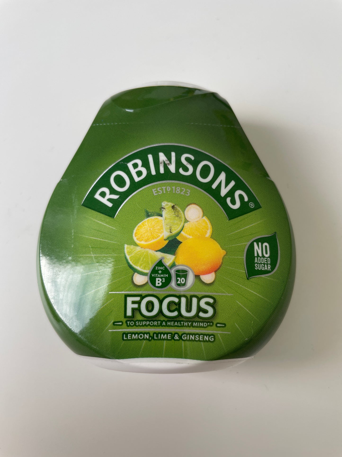 Robinsons - Focus - Lemon, Lime & Ginseng cordial