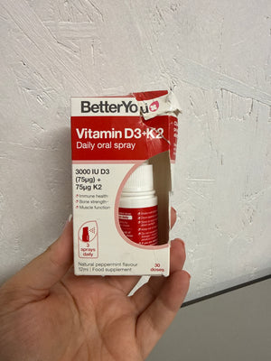 BetterYou Vitamin D3 + K2 Spray 12ml