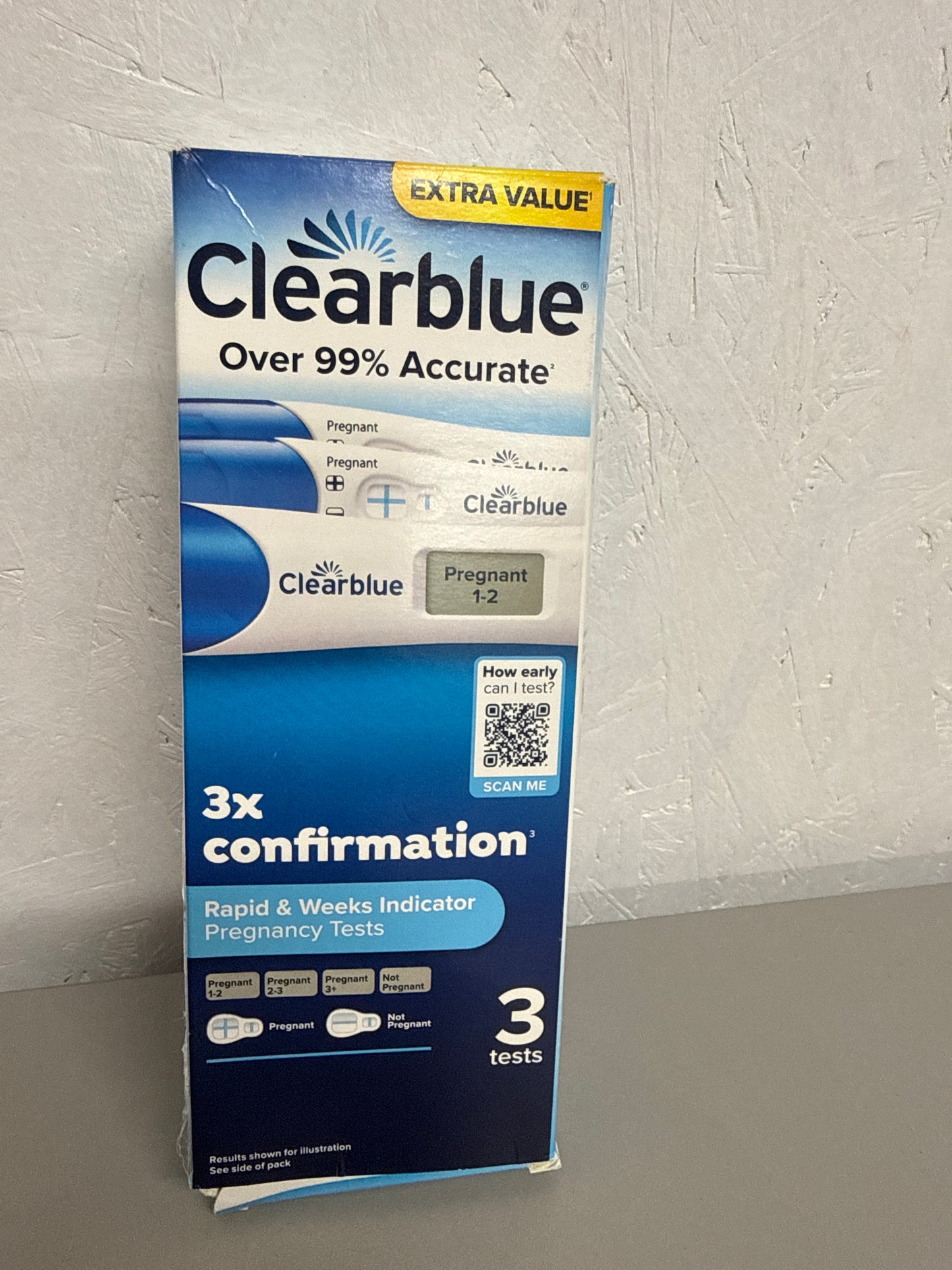 Clearblue - Rapid & Weeks Indicator Pregnancy Tests - 3 Pack