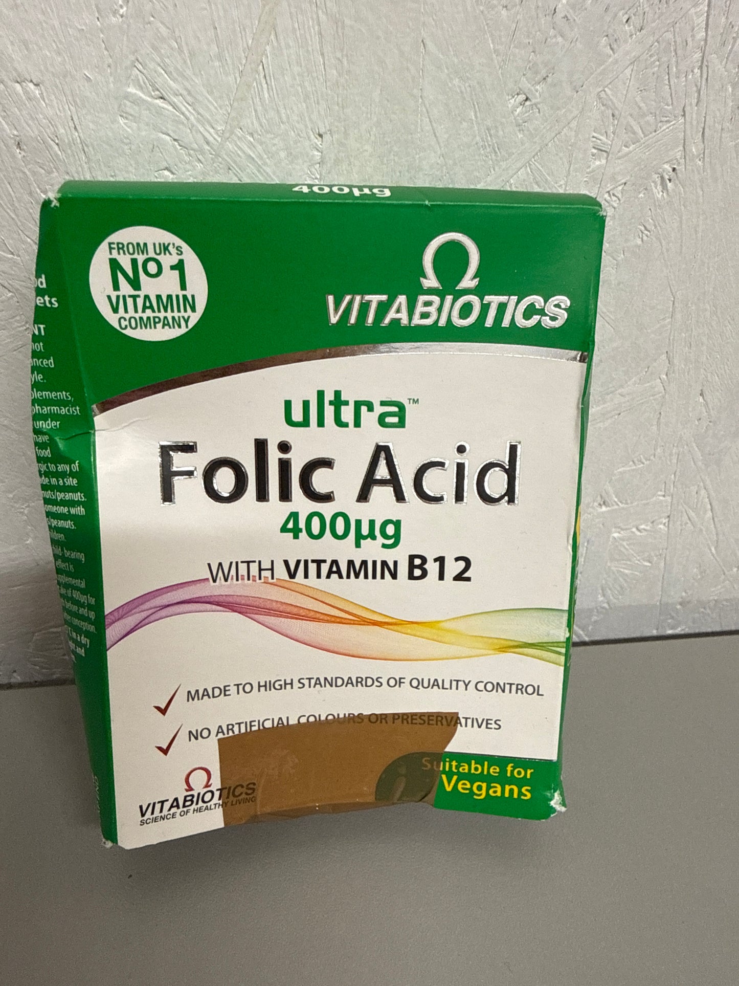 Vitabiotics - Ultra Folic Acid with Vitamin B12 Tablets