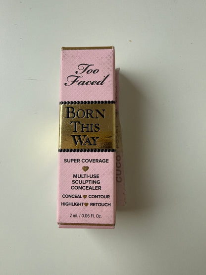 Too Faced Born This Way Super Coverage Multi-Use Concealer - 2ml - Shade: Chestnut