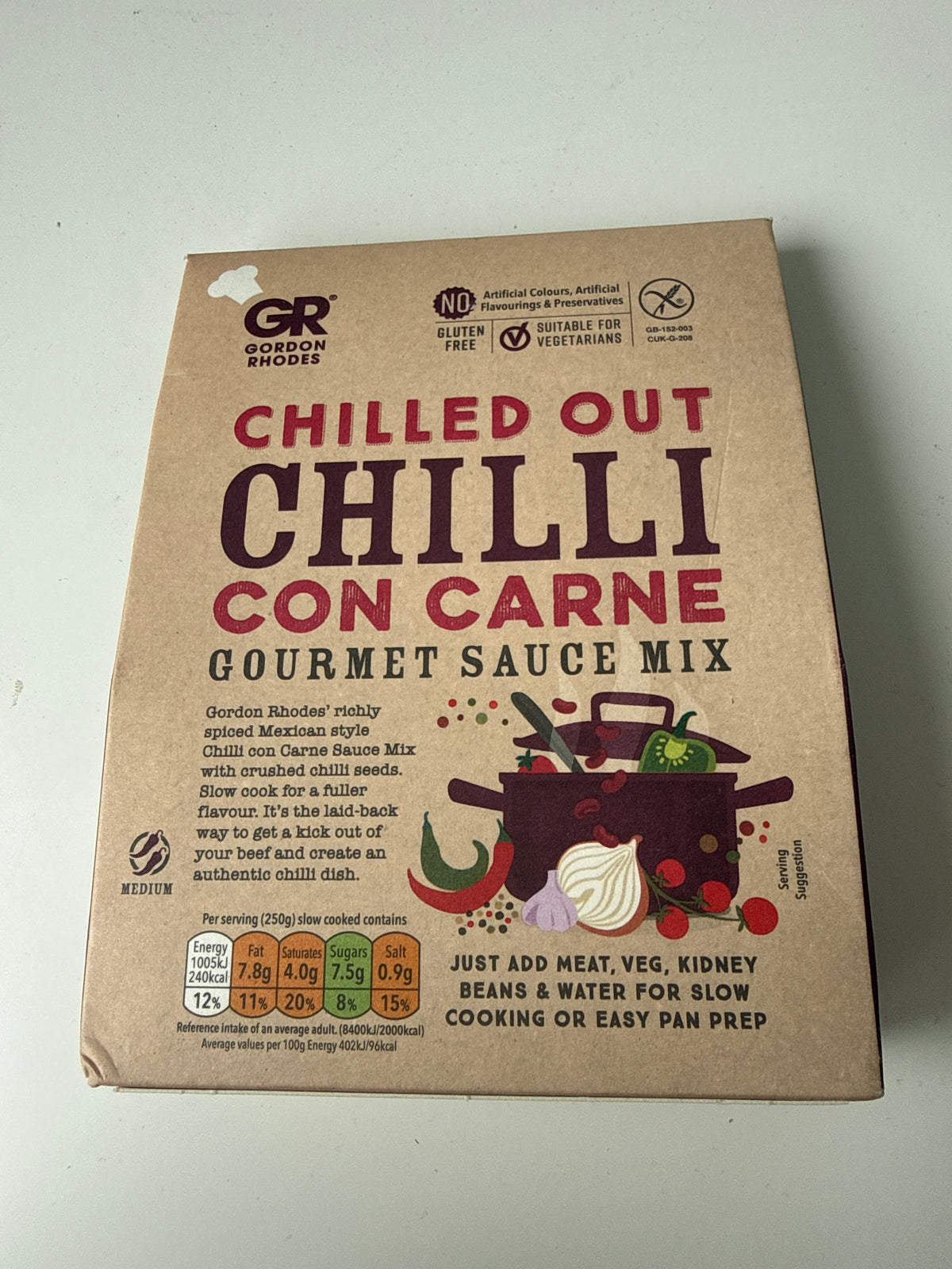 Gordon Rhodes - Chilled out chilli con carne gourmet sauce mix