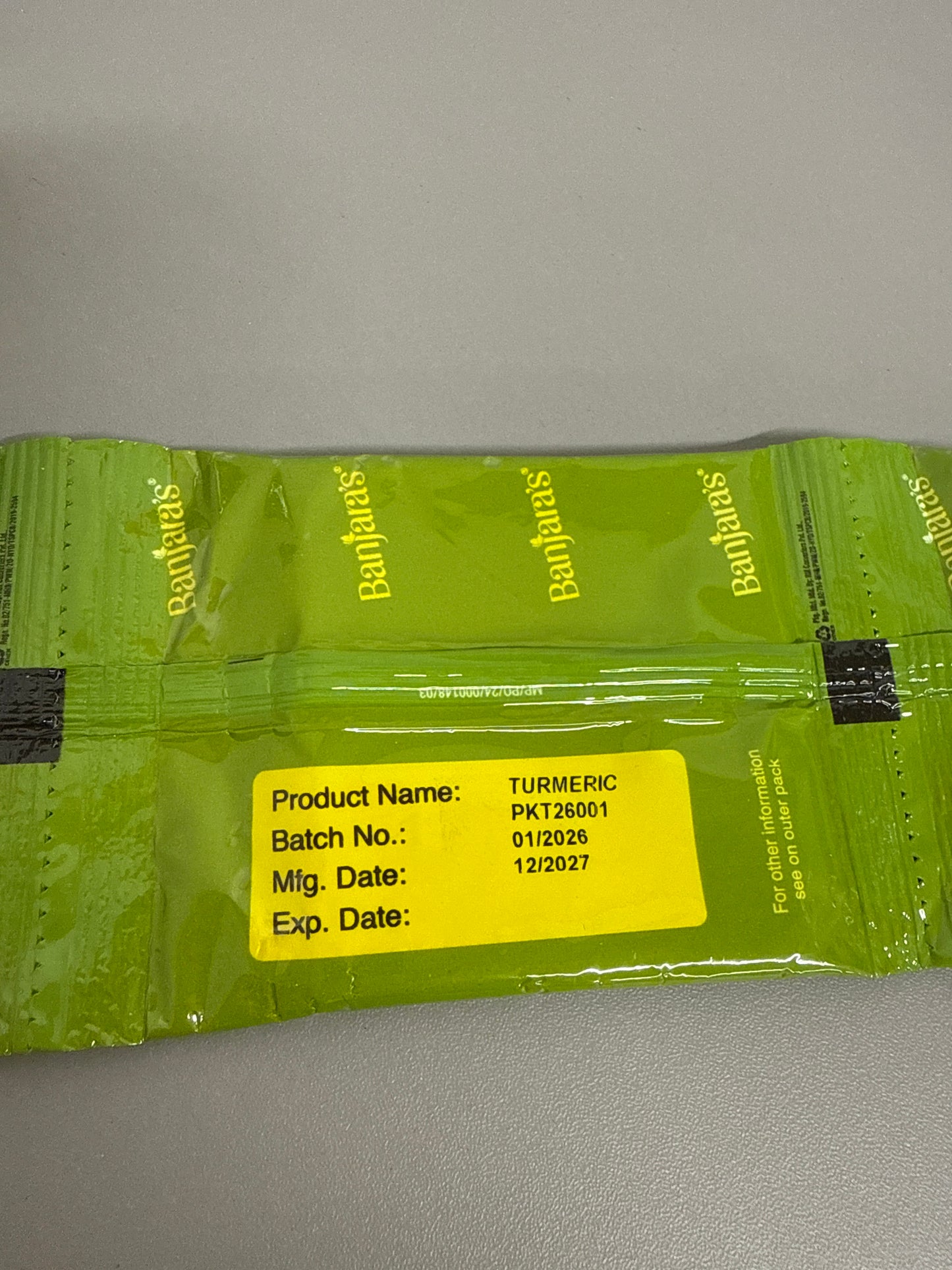 Banjara’s Touch Of Nature - 100% Natural Turmeric (5 sachets)
