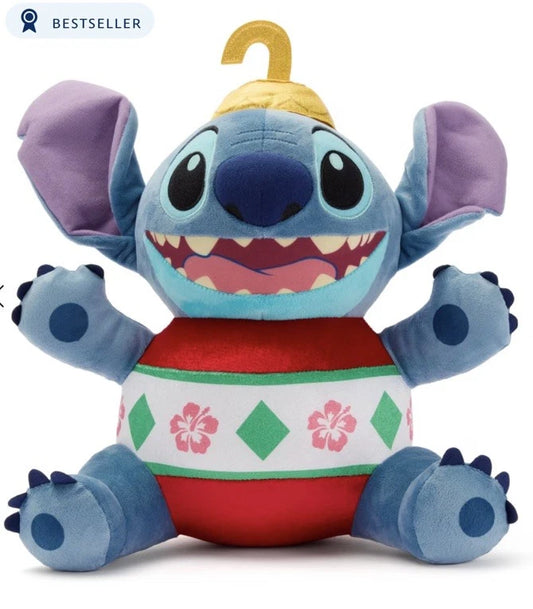 8 x Disney Store Christmas Stitch Bauble Plush