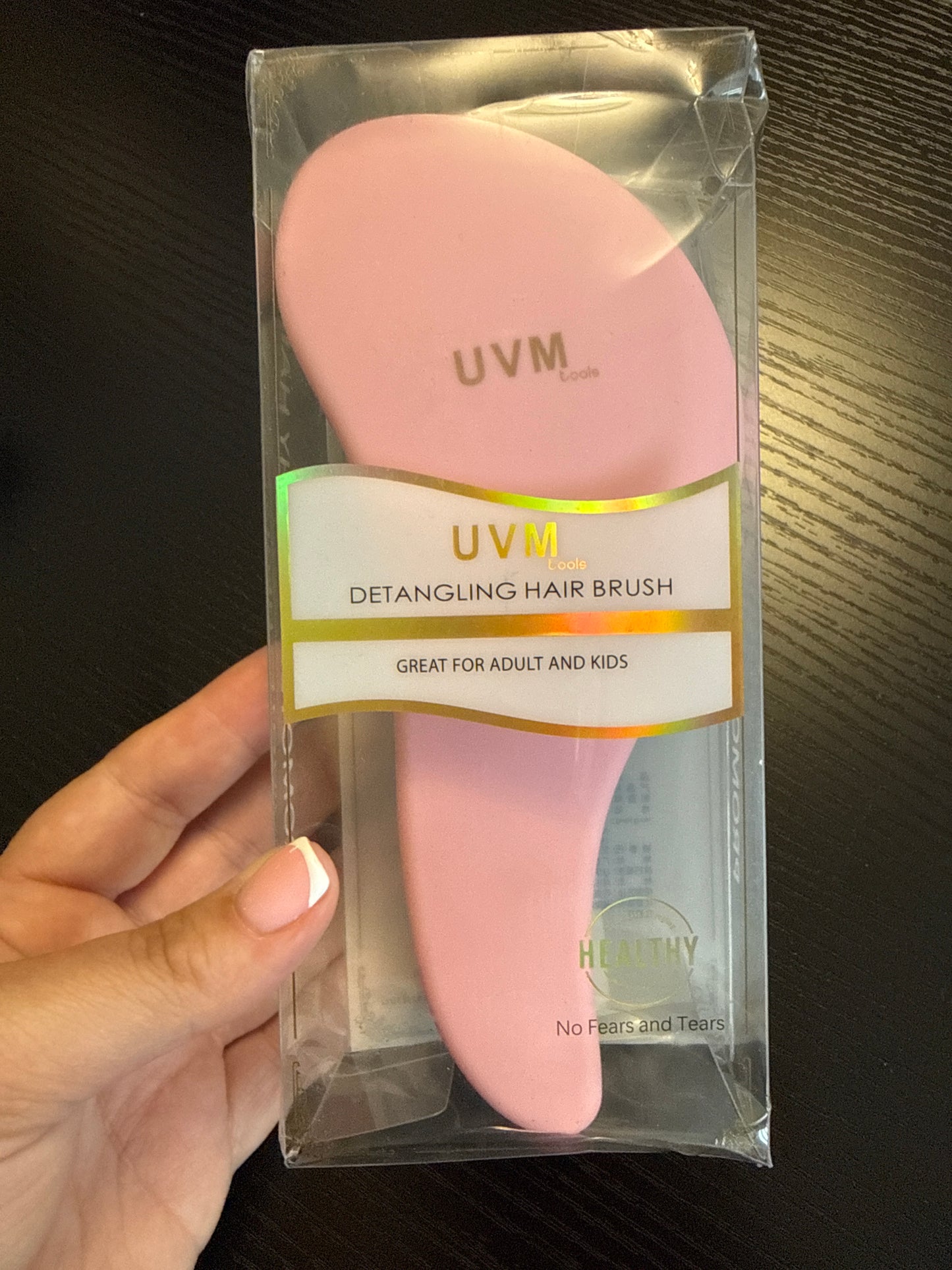 UVM Detangling Hair Brush - Pink