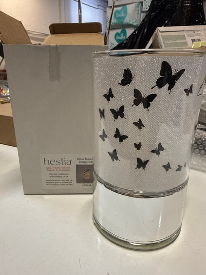 Widdop Hestia Glass Butterfly Design Tube