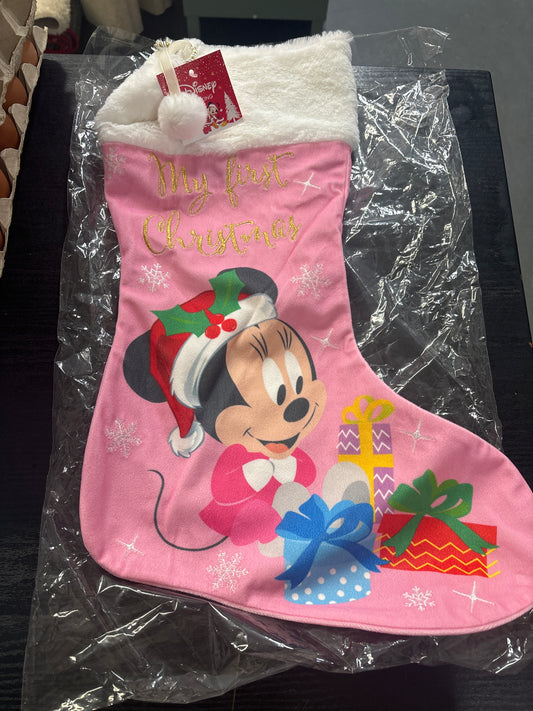 Disney x Widdop Pink “my first Christmas” stocking