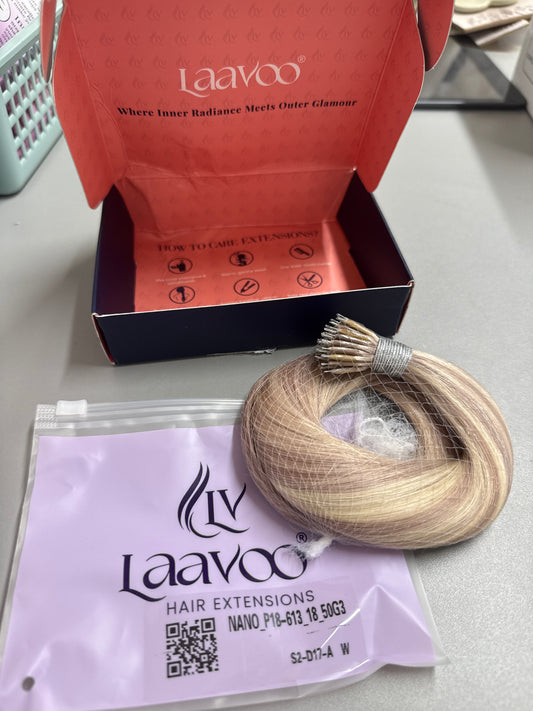 LaaVoo Nano Hair Extensions - Blonde
