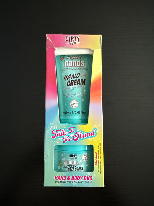 Dirty Works Talk to the Hand Hand & Body Duo Gift Set