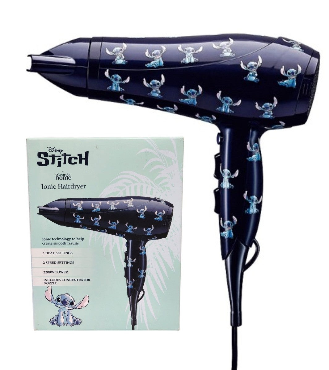 Stitch Ionic Hair Dryer - 3 heat settings