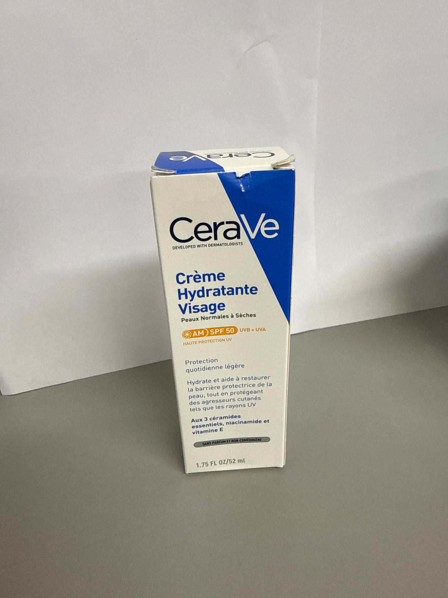 CeraVe AM Facial Moisturiser SPF50 Normal to Dry Skin 52ml