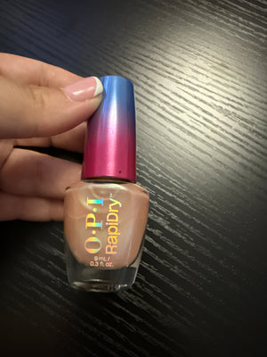 OPI RapiDry™ Quick-Dry Lacquer - All Touchy Feely Peach Pearl Nail Polish