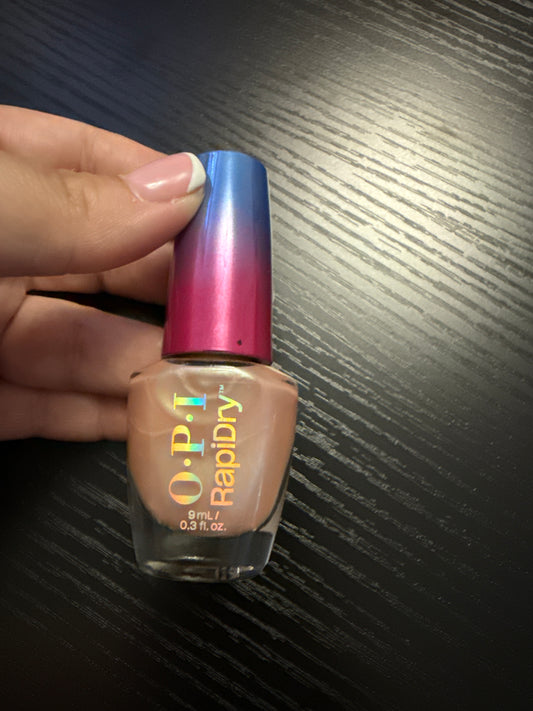 OPI RapiDry™ Quick-Dry Lacquer - All Touchy Feely Peach Pearl Nail Polish