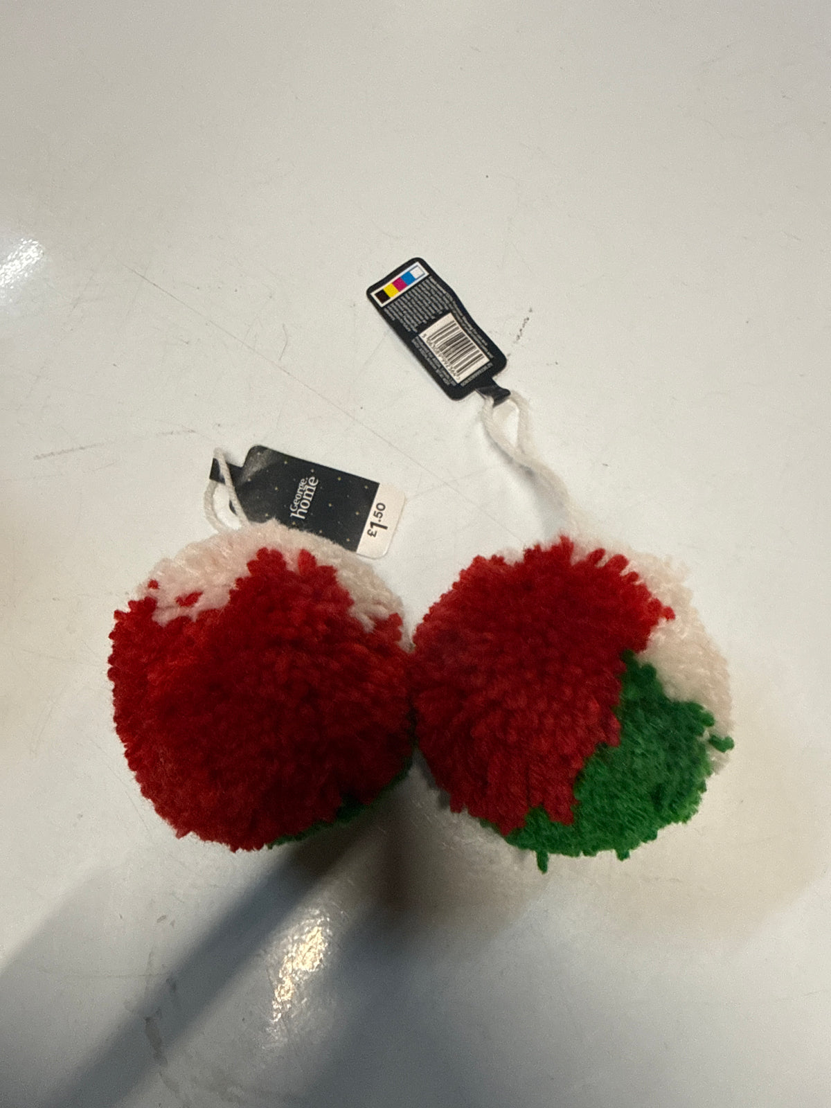 Set of 2 Hanging Christmas Bauble