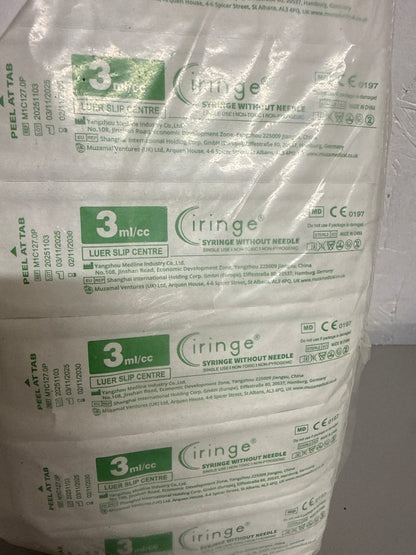Ciringe - Syringe without needle 3ml (multipack)