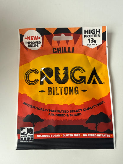 Cruga - Chilli Beef Biltong (12x25g)
