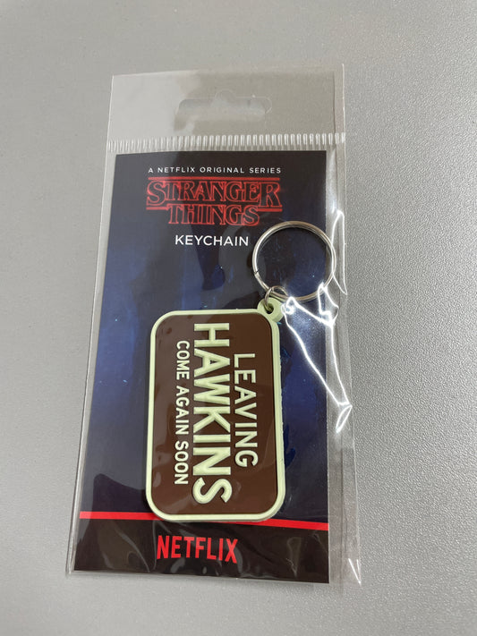 Stranger Things Keyring - Leaving Hawkins Come Again Soon