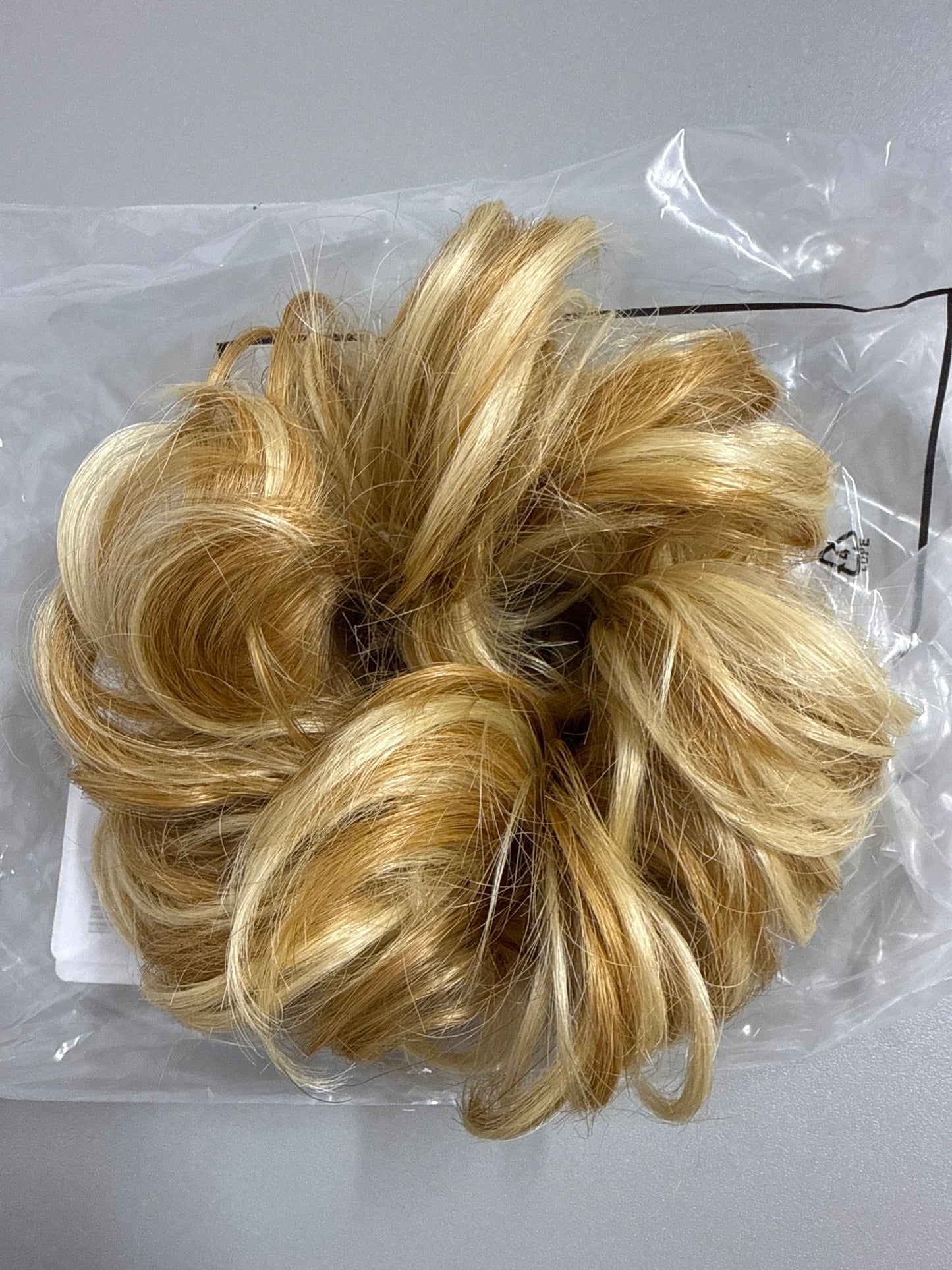 Blonde bobble hair piece