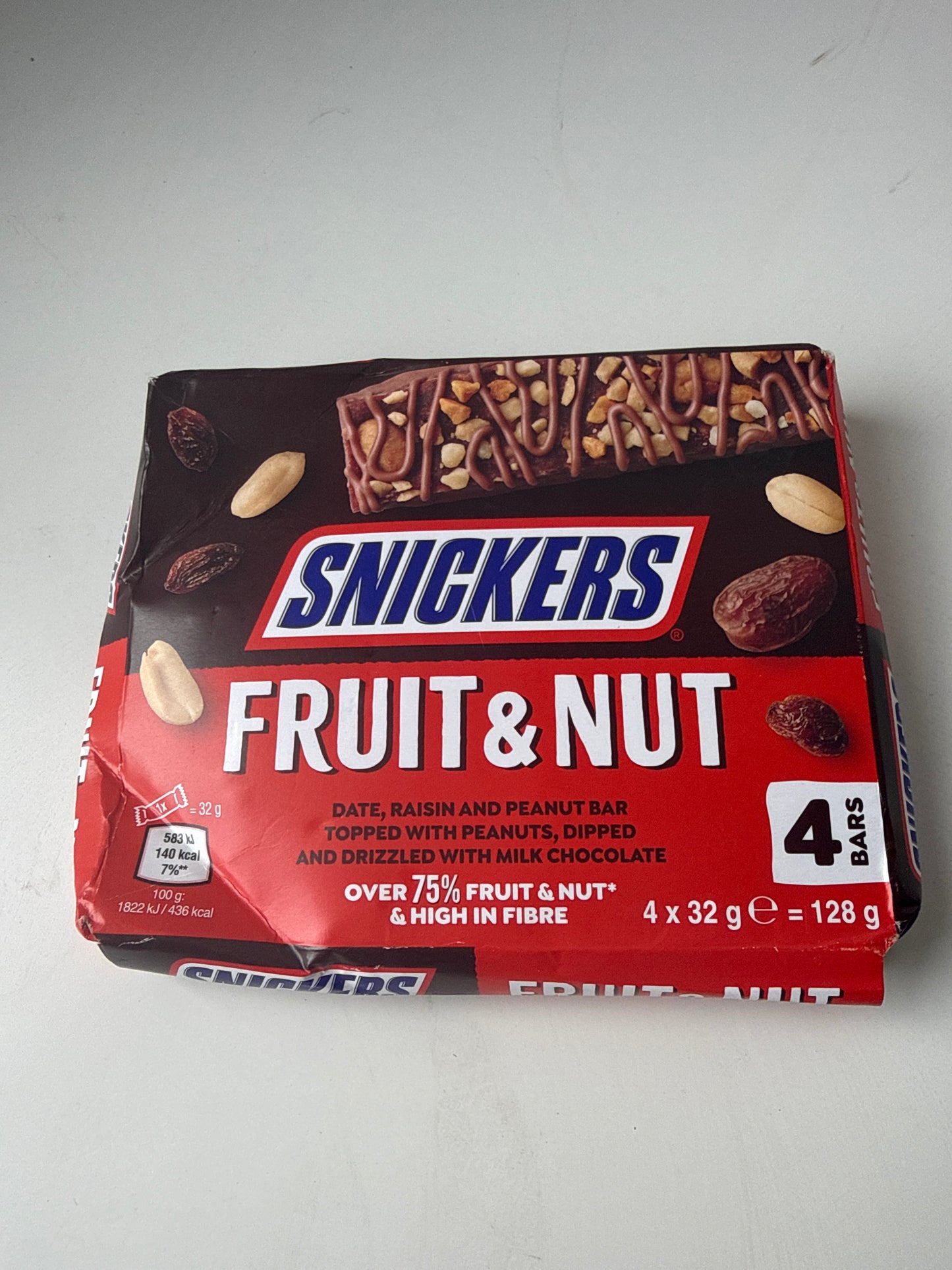 Snickers Fruit & Nut (4x32g bars)