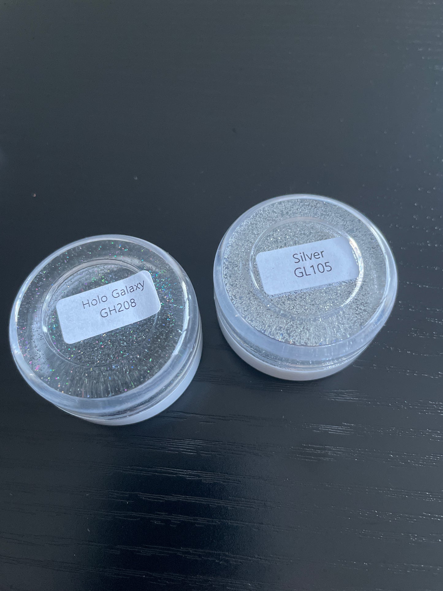 Marblers cosmetics - Glitter pots - Silver & Holo Galaxy