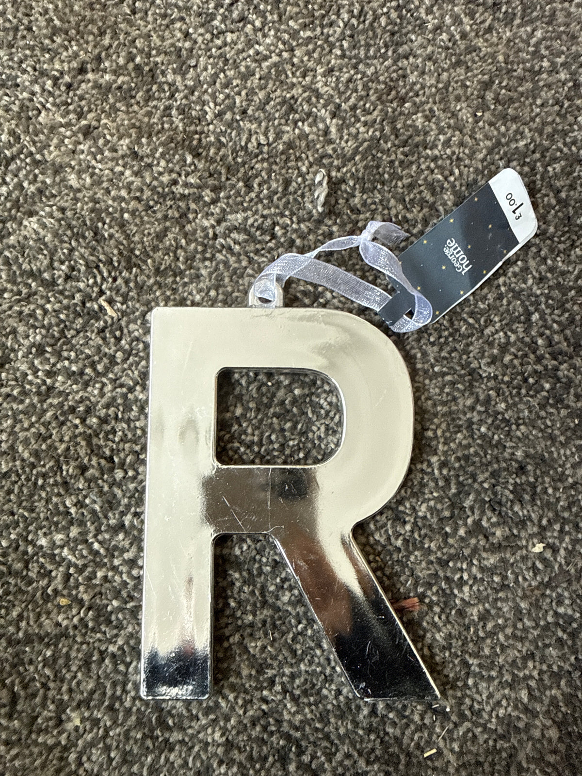 George Home Letter ‘R’ Hanging Bauble *Product does have imperfections*