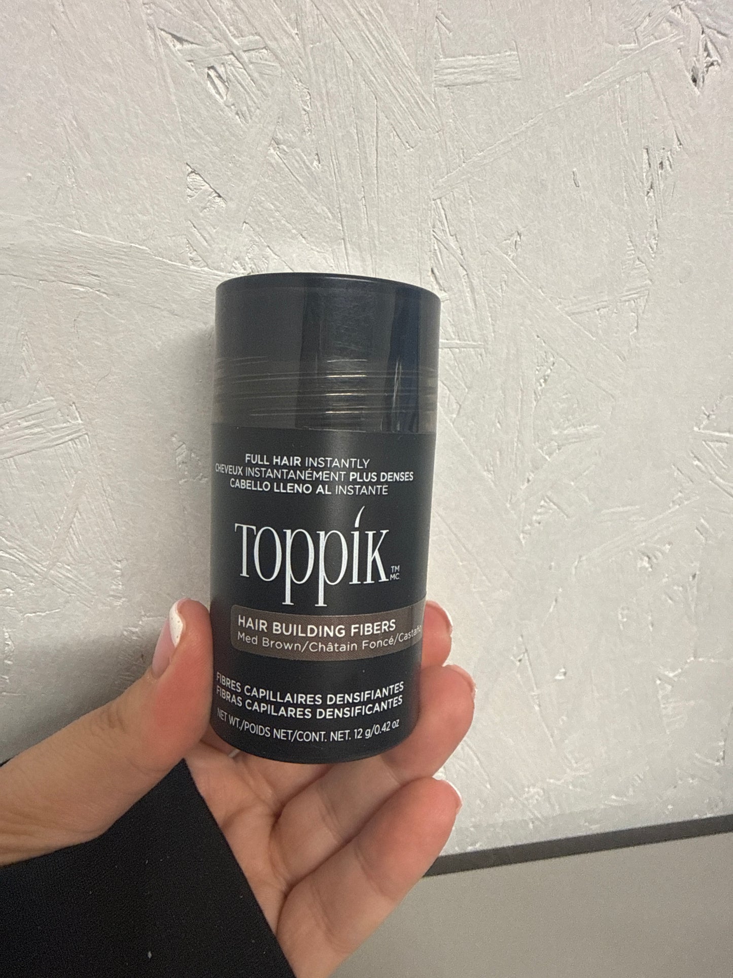 Toppik, Hair Building Fibres Powder for a Thicker-looking Hairline - Shade: Medium Brown