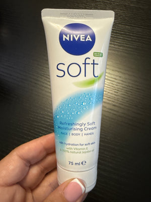 NIVEA Soft Moisturising Cream for Face, Hand and Body, 75ml