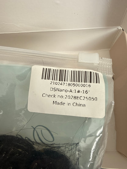 Doores Hairs Extensions - DSNano-A #-16” Black 100% Remy Human Hair