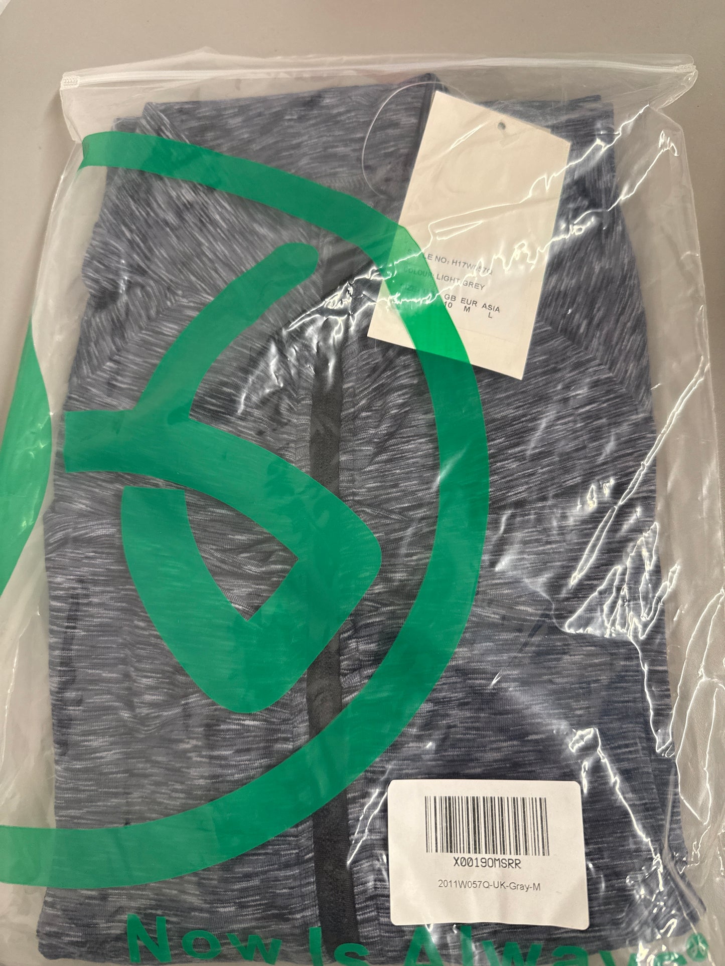 Light Grey Zip Up - Size: M