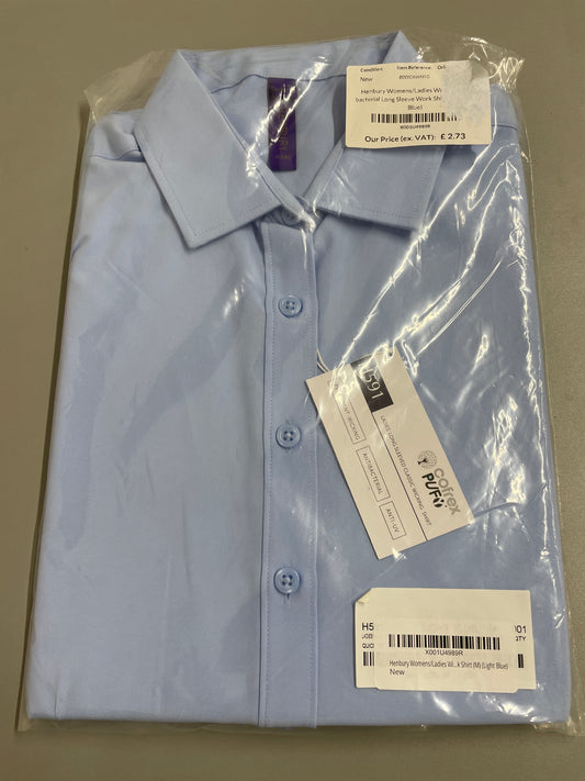 Ladies Henbury - Light Blue Shirt - Size: M