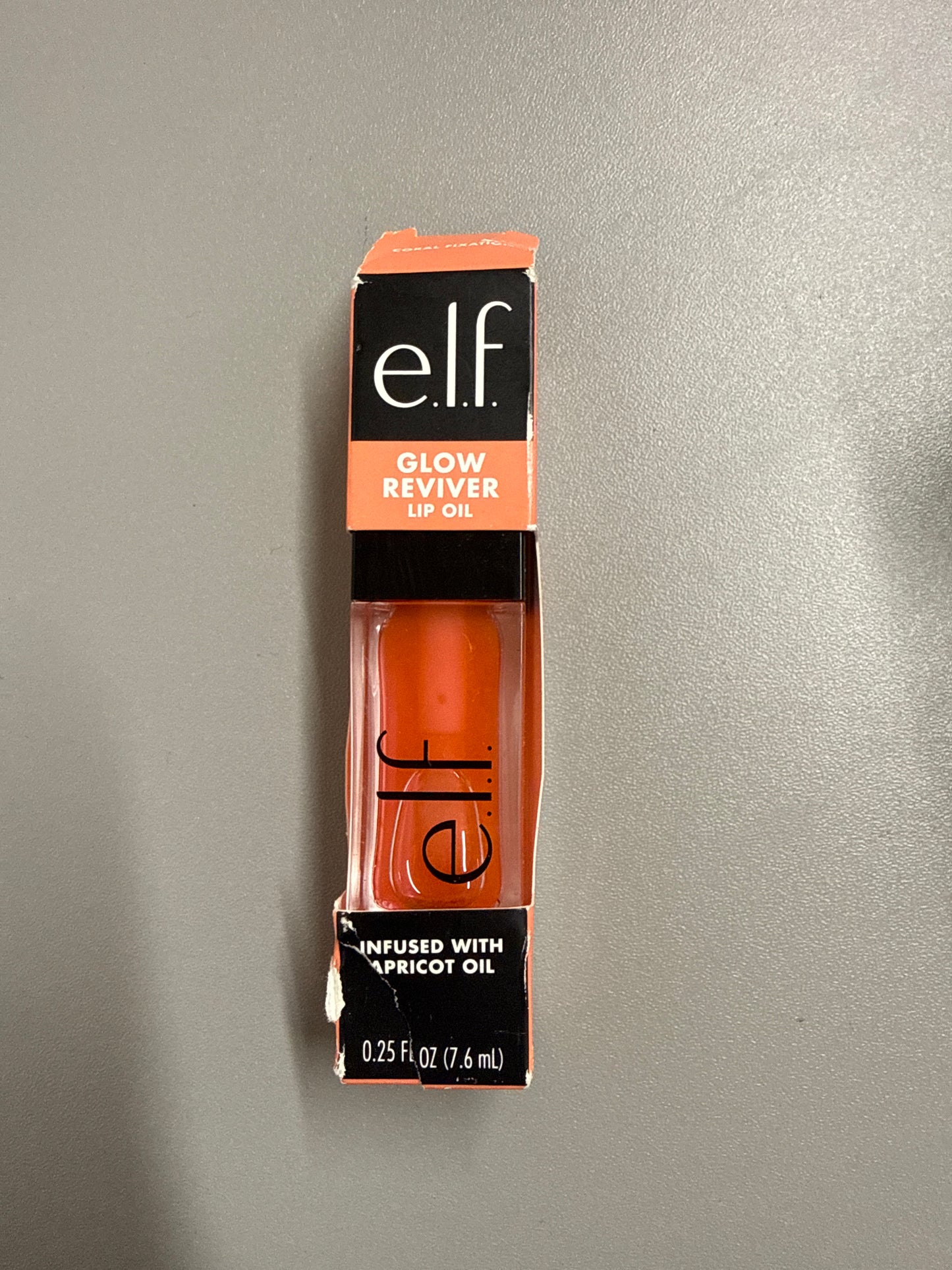 e.l.f. Glow Reviver Lip Oil - Shade: Coral Fixation