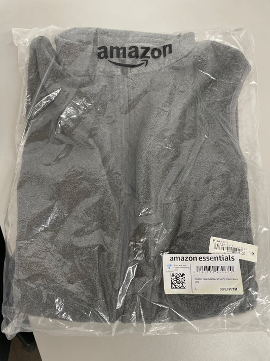 Amazon Essentials - Men’s Full-Zip Polar Fleece Vest - Size: L
