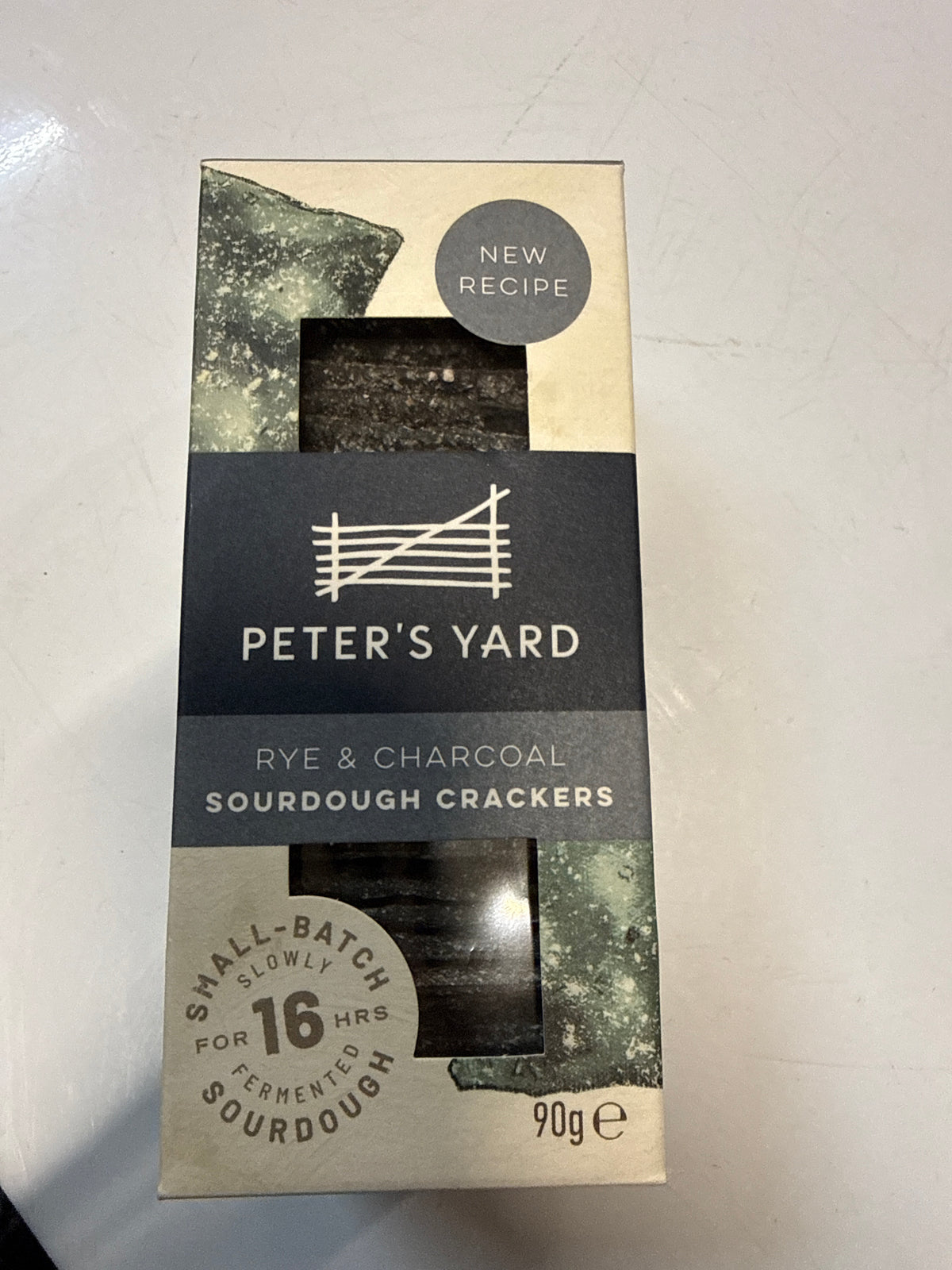 Peters Yard Rye & Charcoal Sourdough Crackers