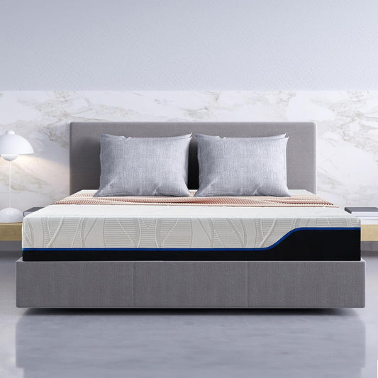 Classic Living Astralis King Size Cooling Gel Memory Foam Mattress - Medium Firm Mattress in a Box - Pressure Relieving - 150x200cm, 25cm