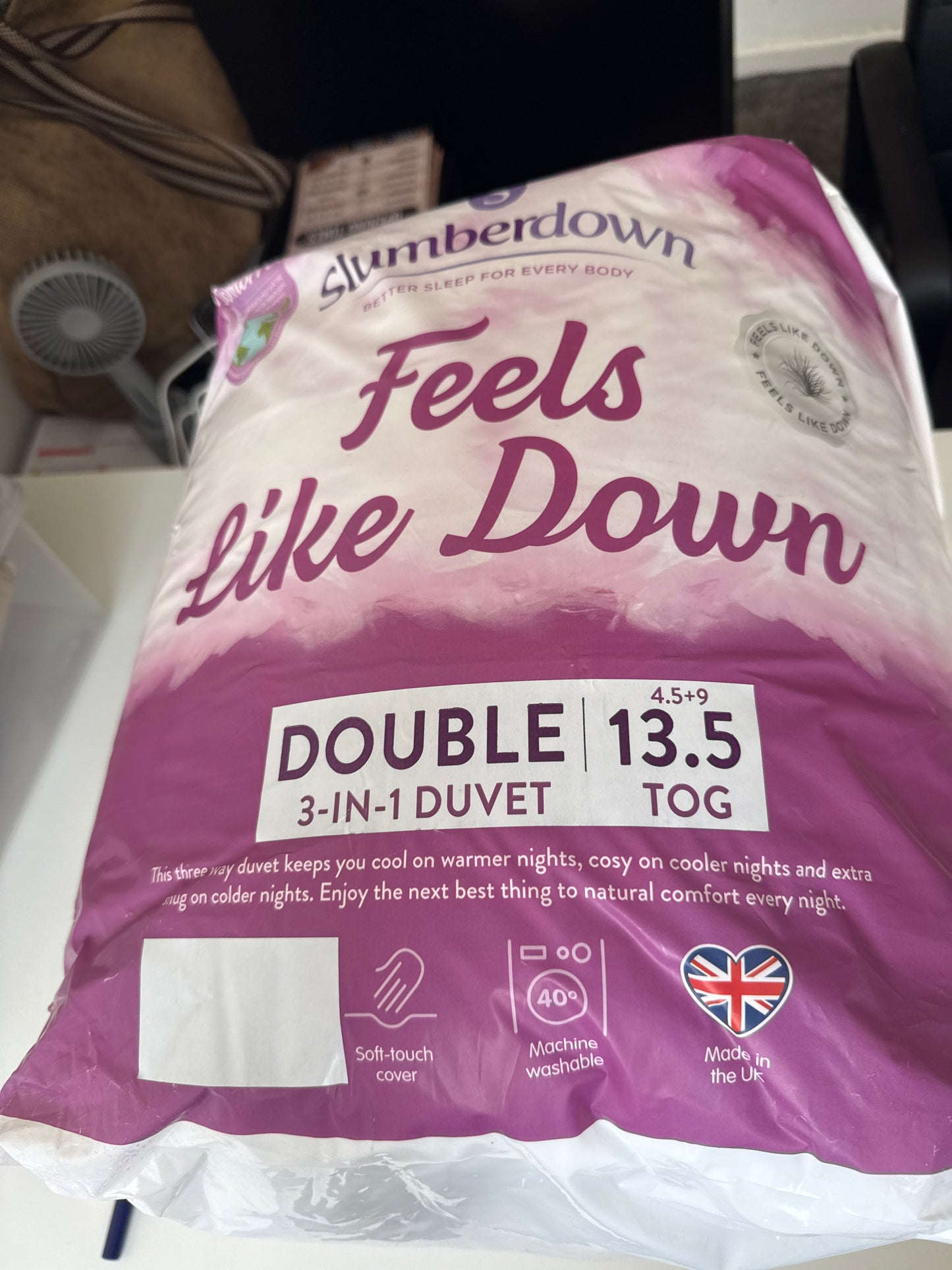 Slumberdown Feels Like Down - Double Duvet 13.5tog