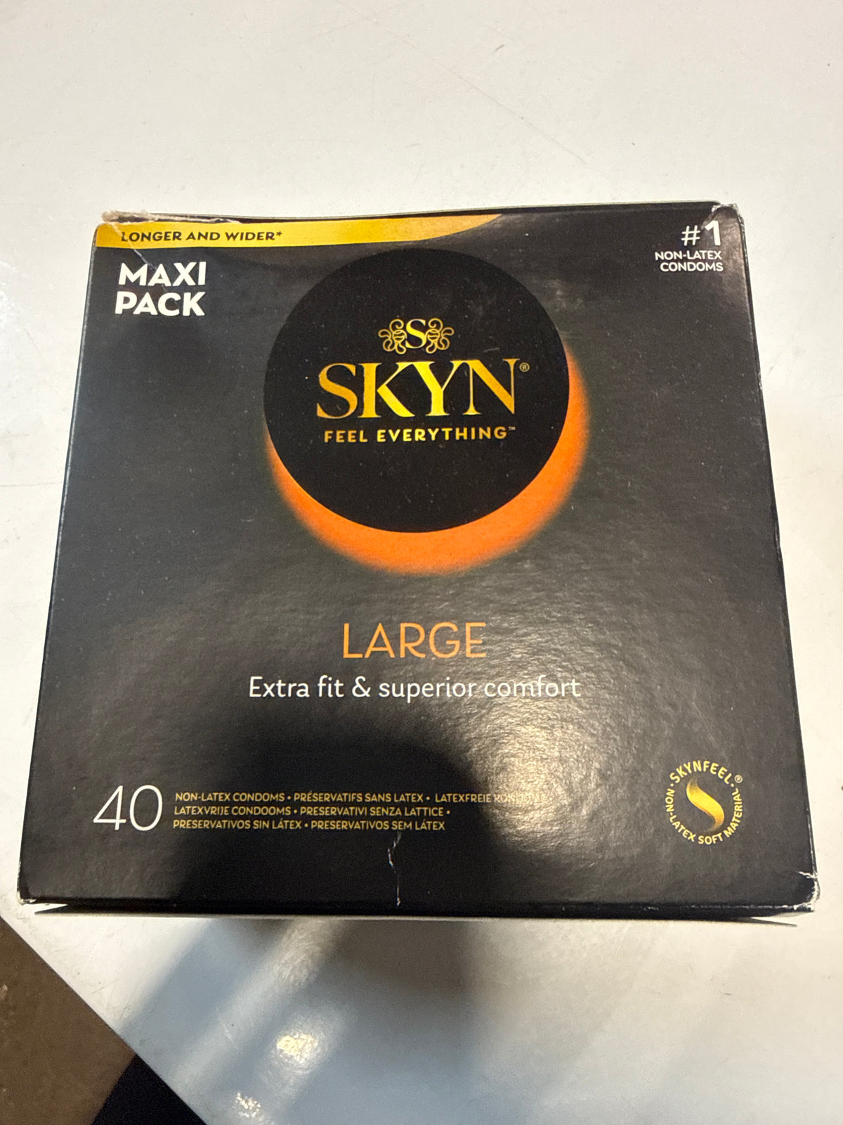 Skyn Large Non Latex Condoms - 40pk