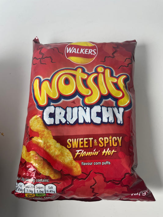 Wotsits Crunchy - Sweet & Spicy Flamin Hot