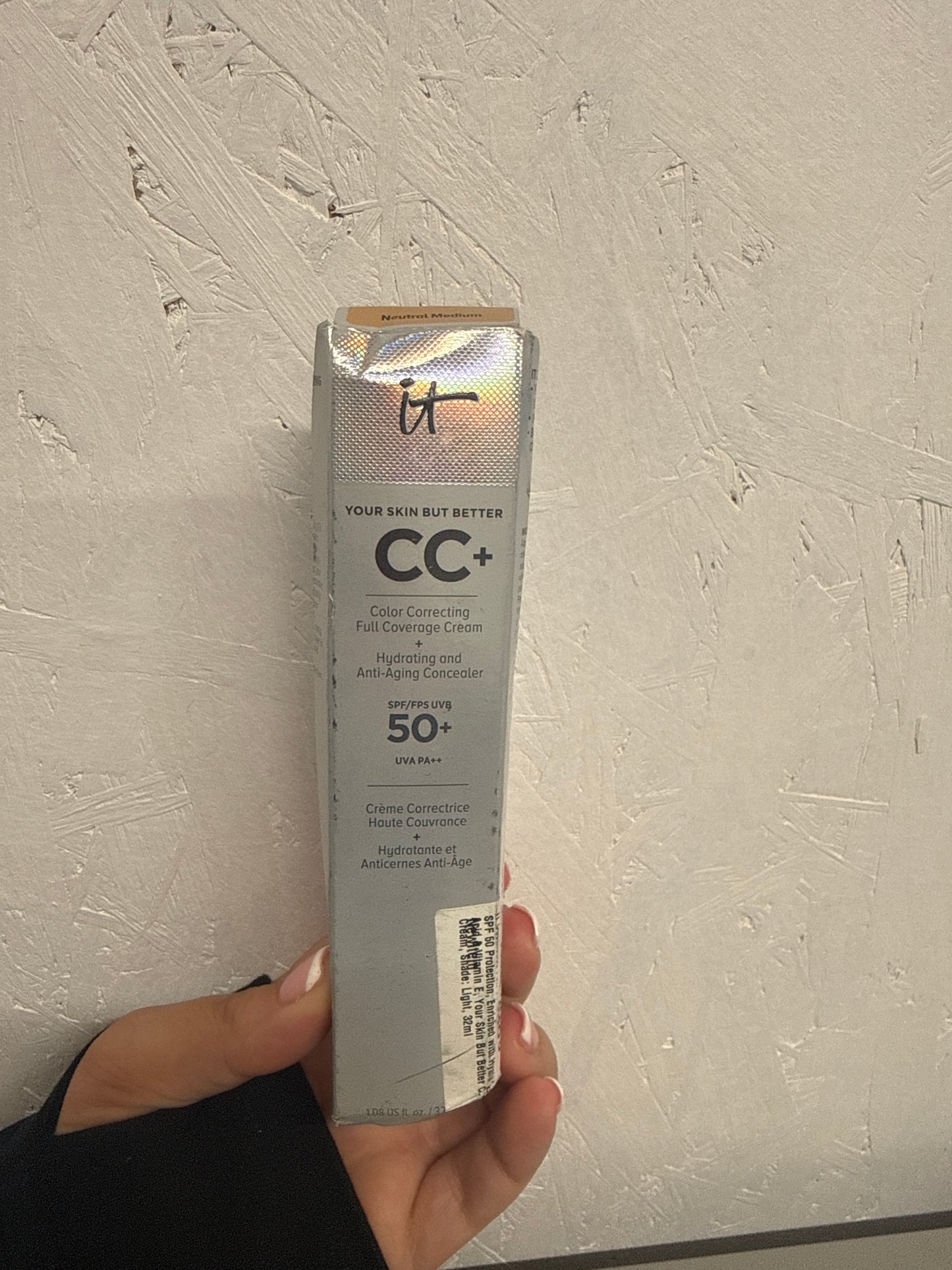 iT Cosmetics CC+ Cream SPF 50+ Full-Coverage CC Cream - Shade: Neutral Medium