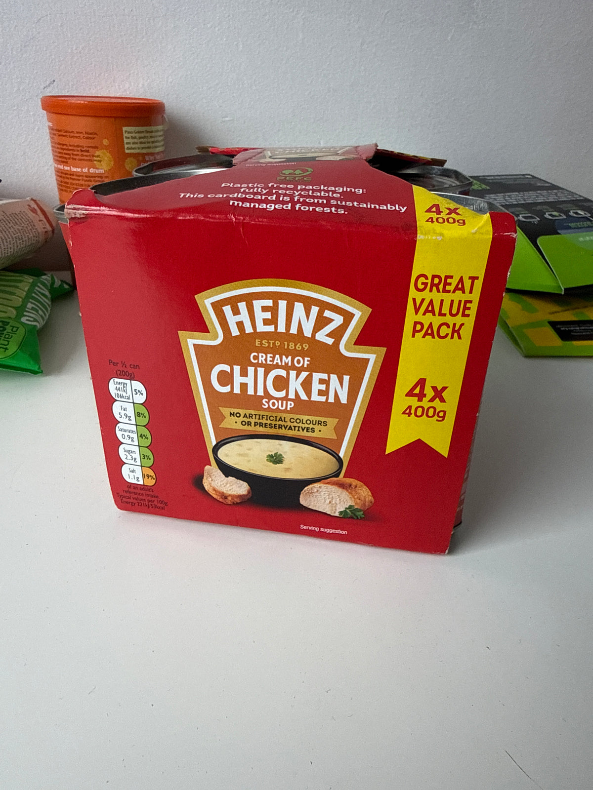 Heinz cream of chicken soup 4pack