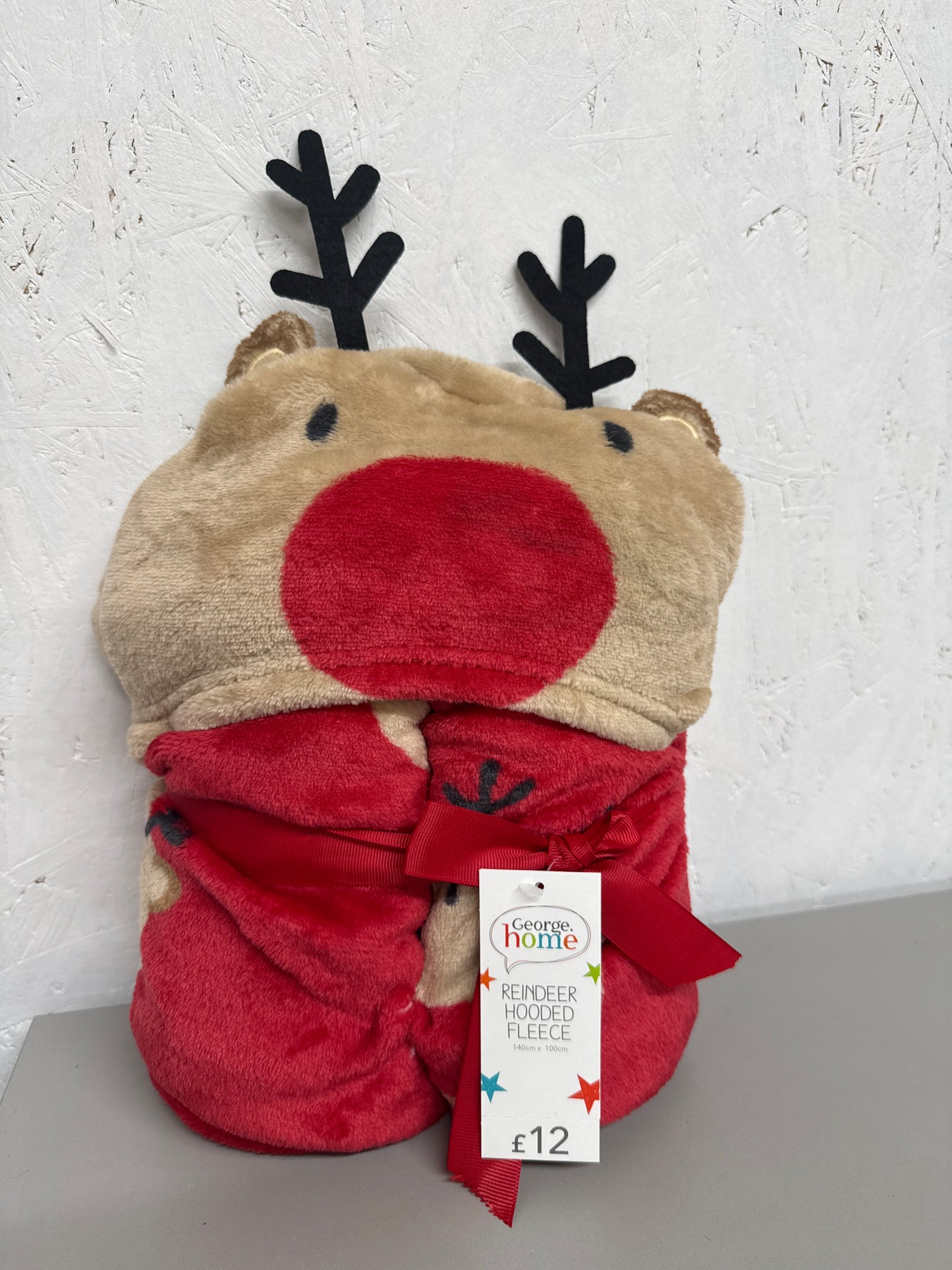 George Home - Reindeer Hooded Fleece