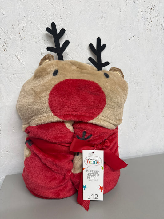 George Home - Reindeer Hooded Fleece