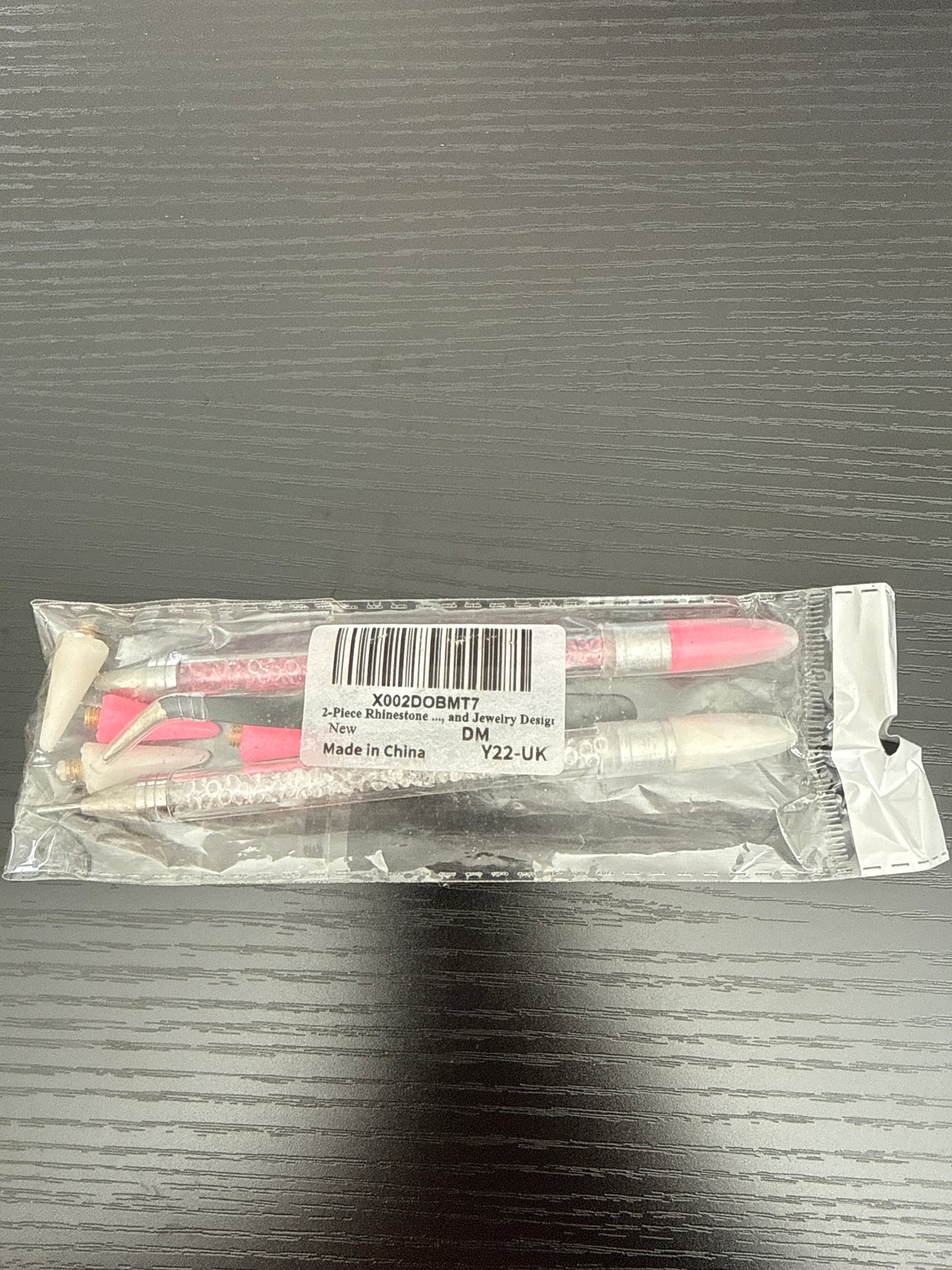 2- Piece Rhinestone Applicator Set with Wax and Picker Pens for Precision Crafting, Nail Art, and Jewelry Design