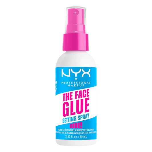 NYX PROFESSIONAL MAKEUP THE FACE GLUE SETTING SPRAY UP TO 24 HOUR WEAR TRANSFER RESISTANT & WATERPROOF 60ML