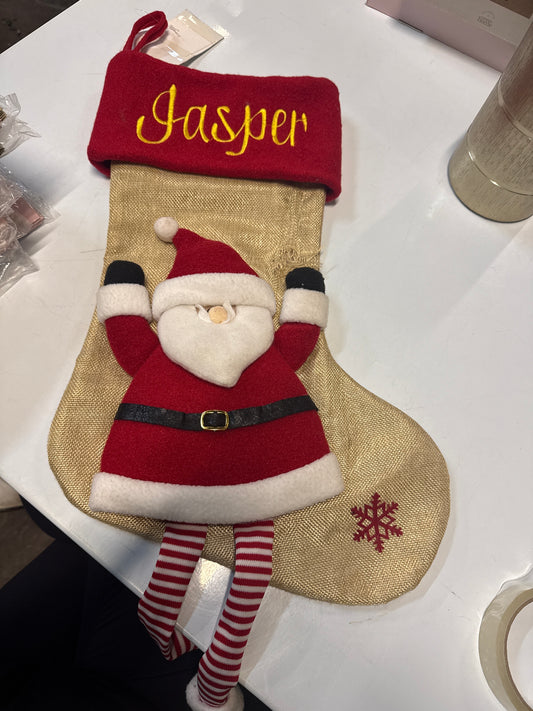 Personalised Christmas Stocking - Jasper *Does have damage as pictured*