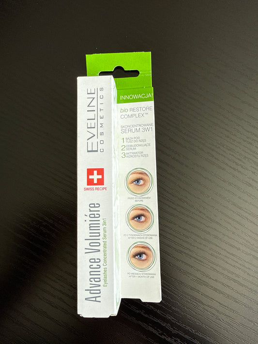 Eveline Cosmetics Advance Volumiere Concentrated Eyelash Serum 3-in-1