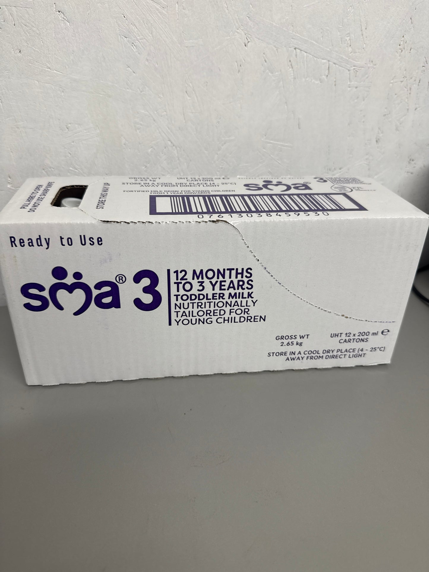 SMA3 UHT Milk 12x300ml Cartons