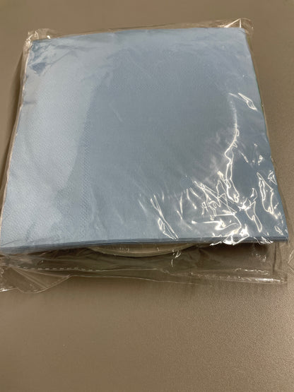 Blue Paper Plate & Napkin Set