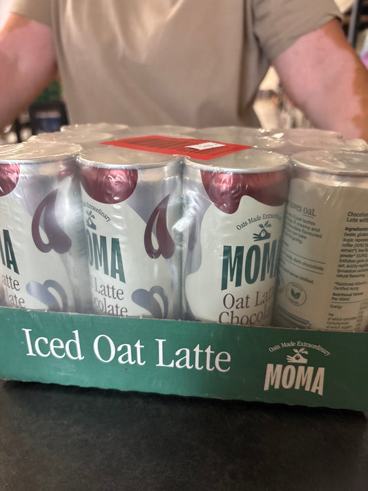 Moma oat latte chocolate 12pk